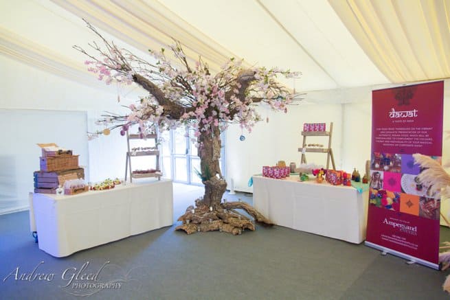 Faux cherry blossom tree display | Kelly Chandler Consulting