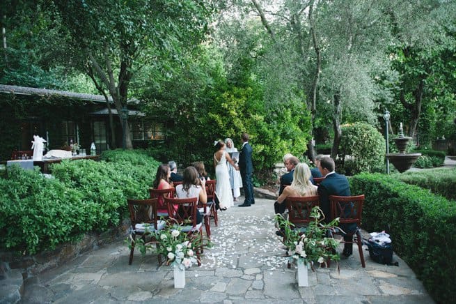 Small outdoor wedding with 12 seated guests | Kelly Chandler Consulting