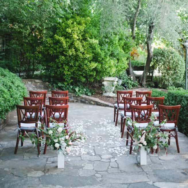 Small outdoor wedding with 12 seats for guests | Kelly Chandler Consulting