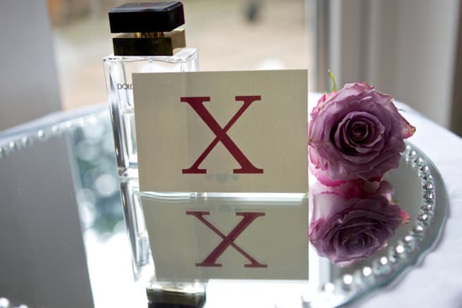 White note card with a maroon roman 'X' | Kelly Chandler Consulting