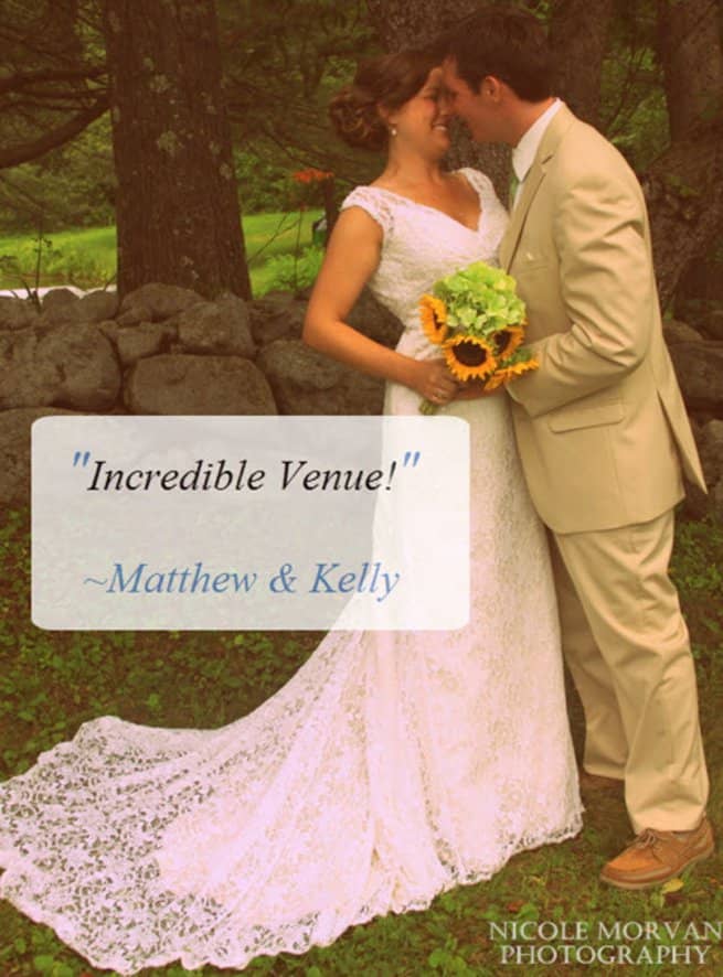 Wedding client testimonial printed onto a photo postcard of bride and groom | Kelly Chandler Consulting