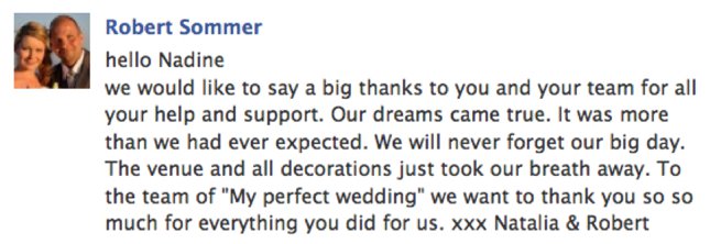 Screenshot of a Facebook review recommendation | Kelly Chandler Consulting