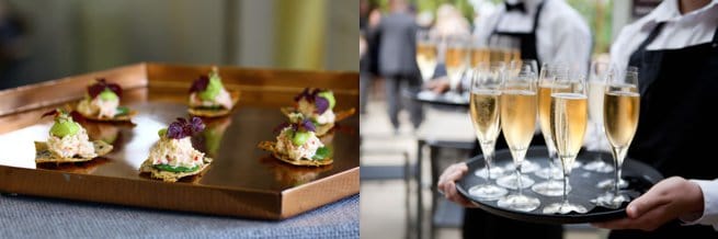 Champagne and canapes | Kelly Chandler Consulting