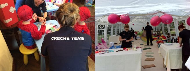 Uniformed professional party childcarers | Kelly Chandler Consulting