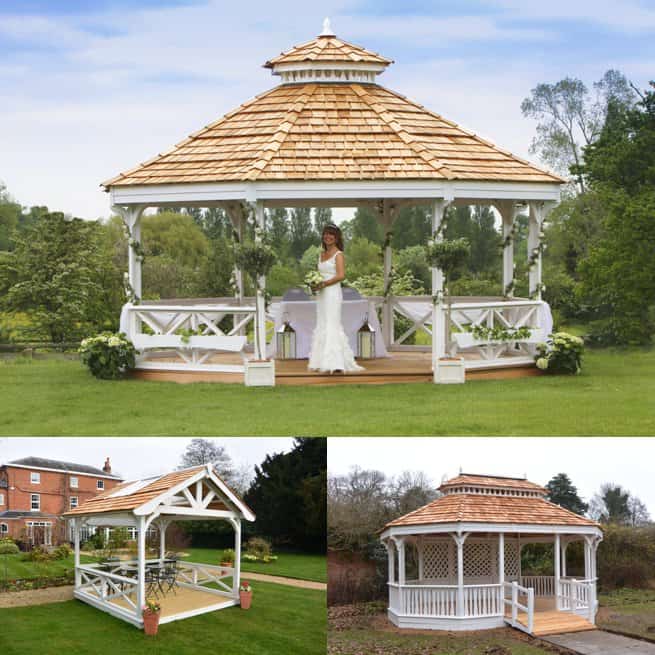 Three wedding gazebo images | Kelly Chandler Consulting