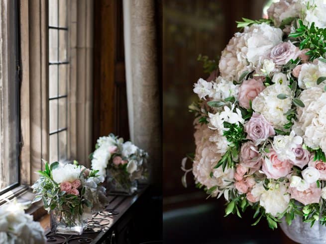 Wedding flowers on a windowsill | Kelly Chandler Consulting