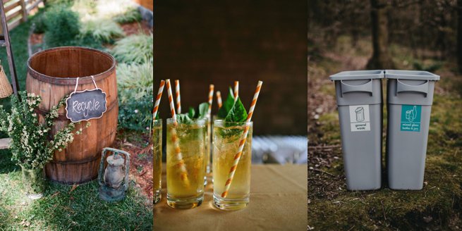 Recycling bins and paper straws | Kelly Chandler Consulting