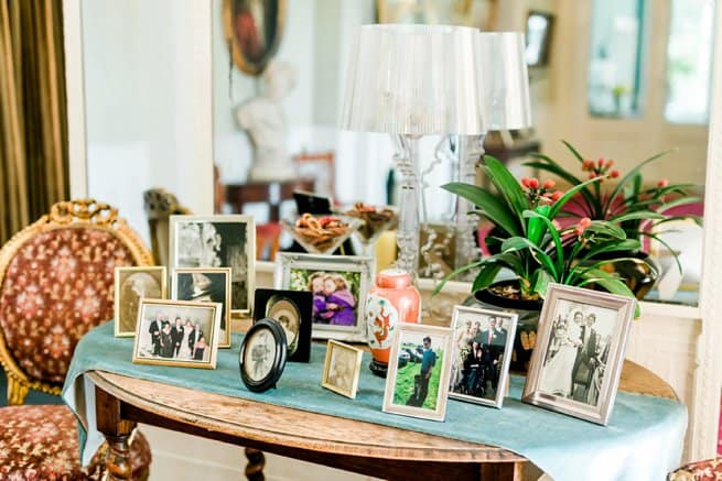 Penton Park table with photo frames | Kelly Chandler Consulting