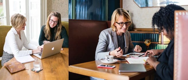 Ladies at a one to one meeting | Kelly Chandler Consulting