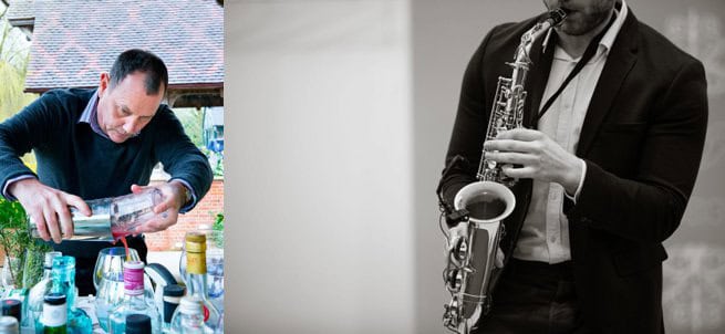 Waddesdon Manor Wedding Venue Showcase Mixologist and Saxophonist | Kelly Chandler Consulting