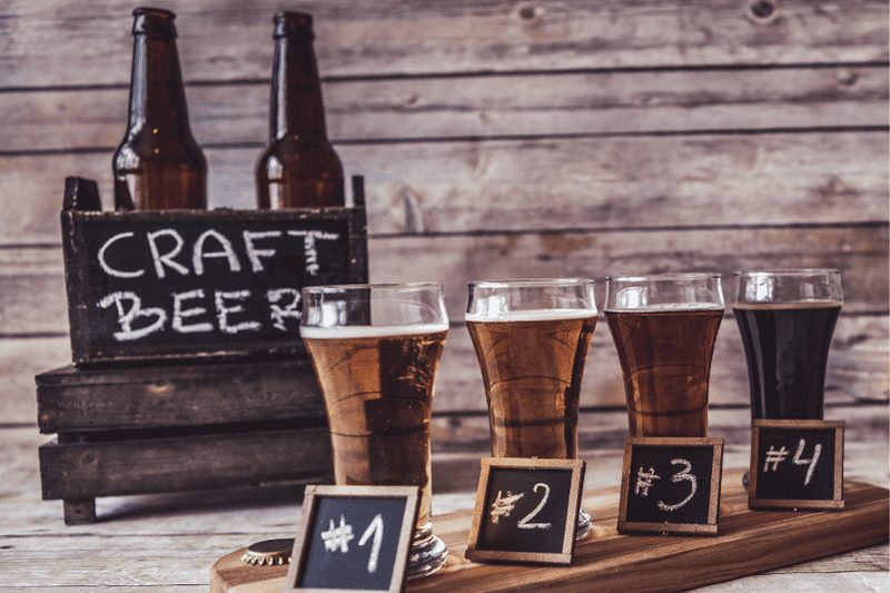 Craft beer tasting wedding revenue add on