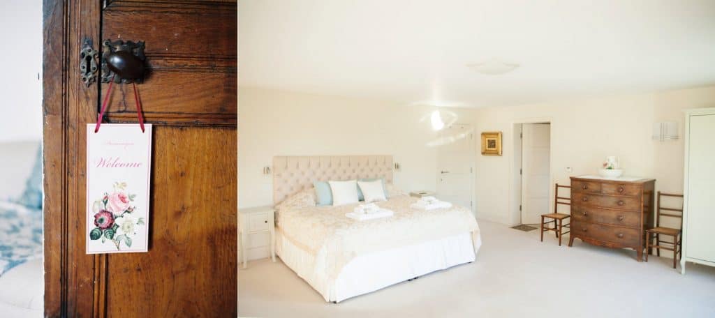 Warmwell House Welcome Door Sign and Manor Hill House Bedroom