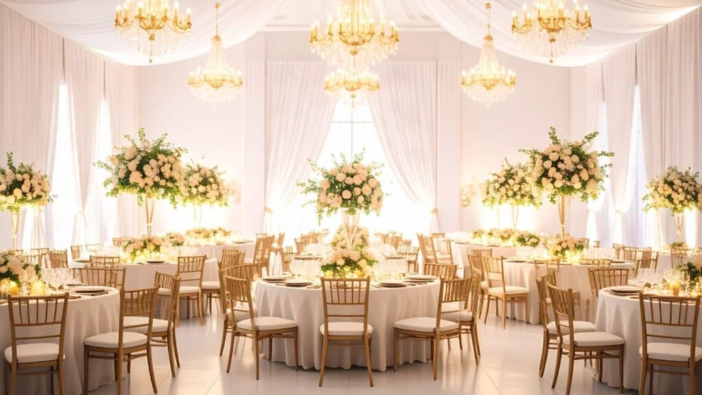 elegant wedding venue interior