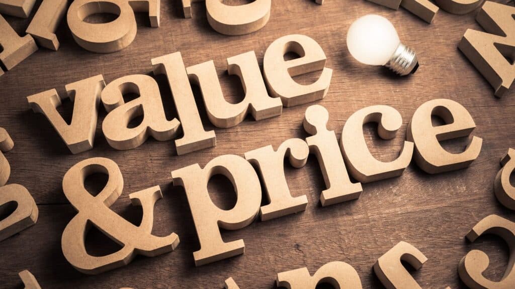 wedding venue pricing strategy involved both value and price