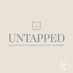 Untapped logo for wedding venue owners and leaders in the UK.