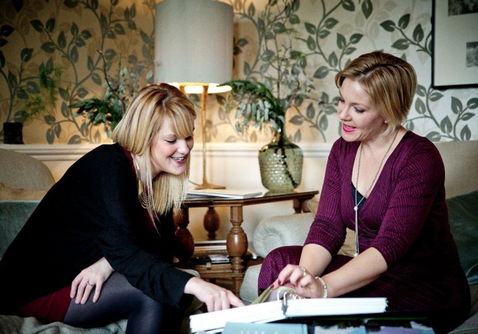 Kelly Chandler meeting prospective bride client